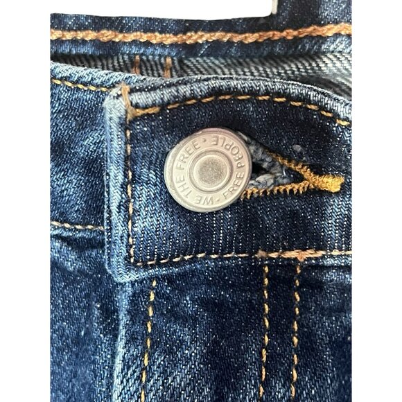 We The Free People The Pacifica High Rise Slim Straight Leg Jeans Women Size 31 - Picture 7 of 14